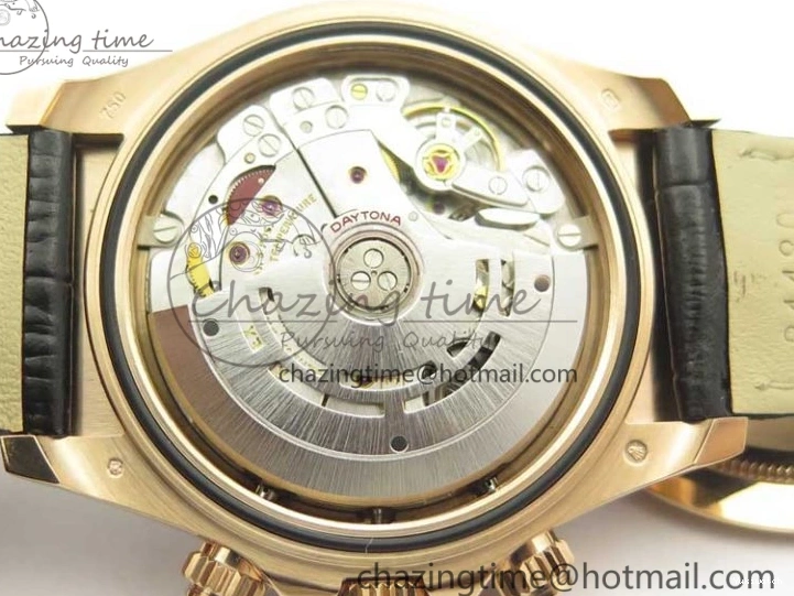 Leather 1:1 Gold Noob Rose Daytona RG Dial Edition SA4130 Best Strap On 116515 0416